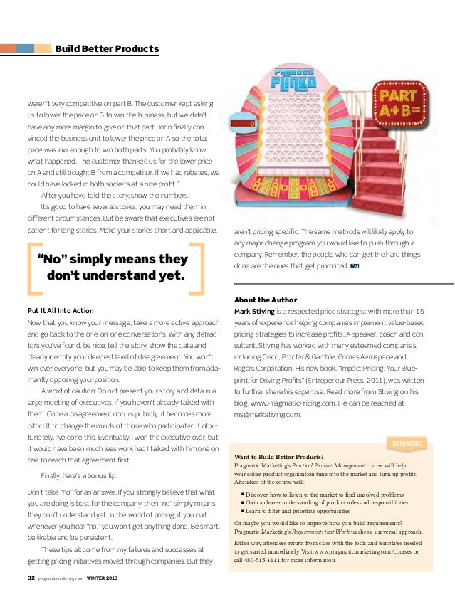 Pragmatic Marketer Winter 2013